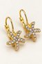 Lotus Flower Rose Heart Star Figured Stone Gold Earrings for Young People and Children – Non-Allergenic Stylish Elegant Earrings - 4