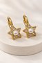 Lotus Flower Rose Heart Star Figured Stone Gold Earrings for Young People and Children – Non-Allergenic Stylish Elegant Earrings - 2
