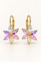Lotus Flower Rose Heart Star Figured Stone Gold Earrings for Young People and Children – Non-Allergenic Stylish Elegant Earrings