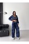 Hooded Crop Sweat Tracksuit Set