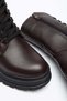 Genuine Leather Orthopedic Women's Boots Brown with Side Straps - 2