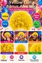 Yellow Curly Bonus Afro Wig Hairstyle Party Costume Entertainment Accessory - 2