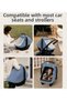 100% Organic Cotton Muslin Stroller Cover with Fly Screen - 6