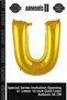 Special Series Opening Ceremony U-Harf 16 Inch Gold Color Balloon 36 cm