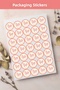 English Thank You Sticker Thank You Stickers Packaging Shipping Decal Label - 2