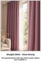 Dried Rose Background Curtain |   Room Blackout Sunshade |   Textured Fabric with Effects |   Elegant Decorative Design - 6