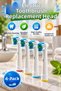 Color Ring Toothbrush Replacement Head Suitable for Family Use – Pack of 4