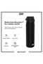 Recycled Plastic Leak-Proof Slim Water Bottle (500 ml) - Recyclon Black - 4