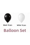 Balloon Basket Premium Black-White 20 Pieces for Birthday, Engagement, Promise and Party Supplies - 2