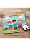 24 Piece Wooden Children's Puzzle with Cute Baby Animals Design - 2