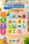 Ony-363-364 Matching Animals and Where They Live with Wooden Holder -Onyıl