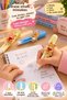 Adjustable Length Pen Type Eraser 100mm Teddy Bear Design Yellow Vd076