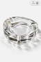 Mini Crystal Glass Ashtray, Transparent Decorative Ash Tray, Slim Design Desktop Ashtray Tiny Glass Ashtray 9 cm - 5