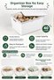 2-Piece 40Lt Storage Box with Lid - Multi-Purpose Toy Organizer Children's Baby Room Organizer White - 3
