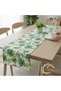 50X180 Tropical Palm Green Floral Leaf Monstera Pattern Water and Stain Repellent Duck Fabric Dining Tablecloth Rectangular Runner - 4