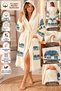 Cotton Muslin Peshtemal Bathrobe - 3