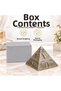 Turkey Themed Metal Pyramid Ashtray Incense Burner Jewelry Box with Lid Decorative Gift 12X12 cm - 5