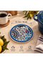 Handmade Tile Patterned Ceramic Trivet - Heat Resistant, 16 cm - 2