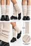 Stone Knitwear Knitted Women's Leggings 100% Acrylic Winter Socks Leggings - 4