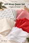 New Year Themed Wrapping Paper Set, 5 Patterns-25 Pieces 50X70 Cm, New Year Gift and Packaging Set