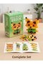 Pixel Brick 3D Intelligence Development Building Set - Orange Fox Model Figure Toy