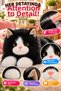 Black Realistic Cat-Looking Plush Cat 50 cm Long Furry Soft Cuddly Decorative Toy Cat - 4
