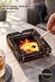5 Pieces of Glass Ashtrays – Glass Ashtray with Glass Material, Dimensions 11 X 2.3 Cm, Glass Ashtray