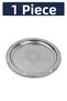 24 cm Authentic Patterned Chrome Steel Kebab, Grill, Appetizer, and Serving Plate - 5