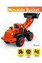 Toy Shovel 20cm – Friction-Powered Construction Vehicle with Movable Bucket, Inertial Movement, Rubber Wheels - 8