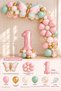 Party 7 Year Old Butterfly and Daisy Themed Birthday Balloon Set, 35 Piece Party Decoration Set with Pink Number Foil Balloons - 2