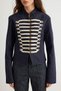 Navy Blue Button Detailed Napoleon Denim Jacket Twoaw27Ce00129 - 3