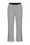 Black 100% Cotton Striped Knitted Pajama Bottoms with Piping Detail Thmaw27Pj00012 - 5