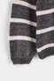 Anthracite Boy's Striped Plain Long Sleeve Knitwear Sweater Tkdaw27Kz00045 - 2
