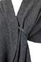 Anthracite Soft Textured Knitwear Poncho - 3