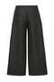 Black Faux Leather Wideleg Pants Twoaw27Pl00007 - 3