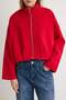 Red Zippered Oversize Jacket Twoaw27Ce00119 - 4