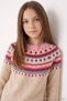 Stone Girls' Long Sleeve Crew Neck Sweater Tkdaw27Kz00006 - 2
