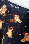 Men's Navy Blue Christmas Patterned Special Boxed Single Regular Fit Boxer A42Y9522 - 5