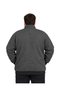 Men's Large Size Melange Anthracite Thessaloniki Stand Collar Pocket Cardigan 3Xl-4Xl-5Xl-6Xl-7Xl-8Xl - 3