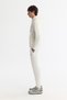 Men's Ecru Hooded Printed Elastane Regular Fit Sweatshirt A42Y1262 - 3