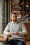 Men's Steel Knit Shirt Collar Pocket Zippered Polo Collar Waxing Non-Pilling Knitwear Winter Sweater