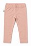 Girl's Basic Leggings Pink Flexible Comfortable Daily Bottoms - 5
