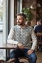 Men's Steel Knit Shirt Collar Pocket Zippered Polo Collar Waxing Non-Pilling Knitwear Winter Sweater - 3
