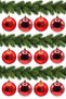 6 cm 12-Piece Cici Ball Christmas Tree Ornament 6 Matte + 6 Glossy