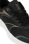 102016445 Quick Run Pu Black-Caramel Women's Sports Shoes - 6