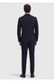 Navy Blue Striped Zeroweight Slim Fit Wool Blended Suit - 7