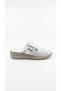 White Women's Genuine Leather Slippers 660.528 - 2