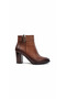 Tan Women's Genuine Leather Heeled Boots 039.150 - 2