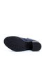 Navy Blue Women's Genuine Leather Heeled Boots 074.602 - 4