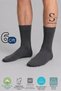 6-Piece Anthracite Men's Business Cotton Seamless Thin Summer Socks - Premium